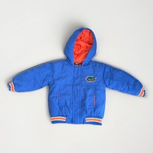 Florida Gators Starter Puffer Jacket‎ Embroidered Logo Full Zip Toddler Size: 3T